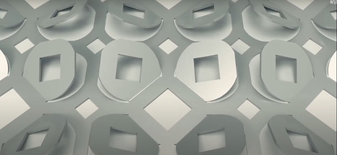 3D perforated decorative panel