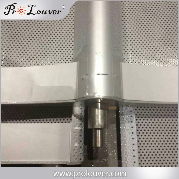motorised perforated louver